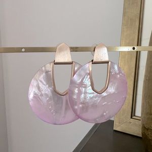 Kendra Scott Rose Gold Diane Blush Mother of Pearl Earrings